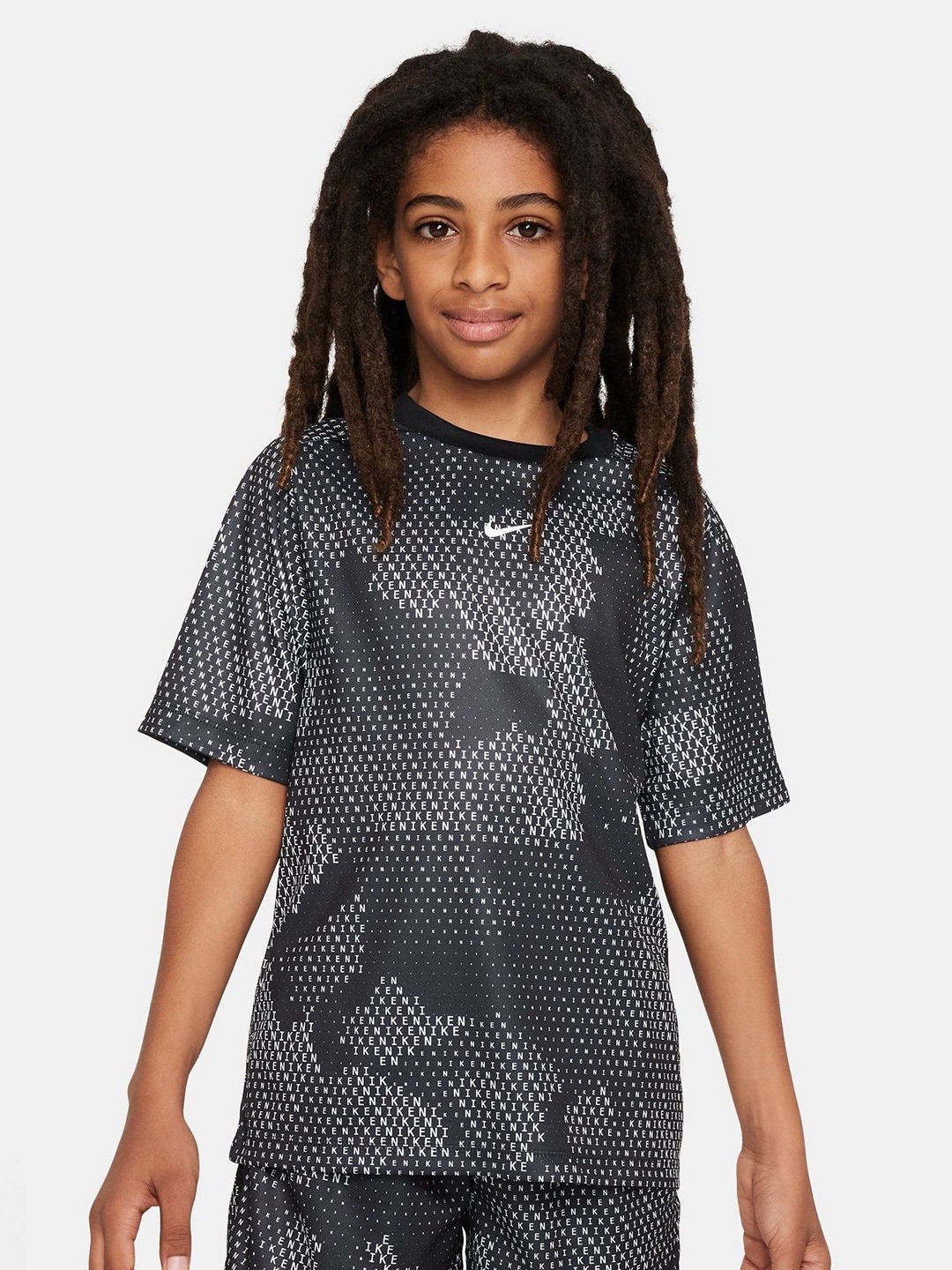 

Nike Multi Older Kids Boy Dri-FIT Short-Sleeve Top, Black