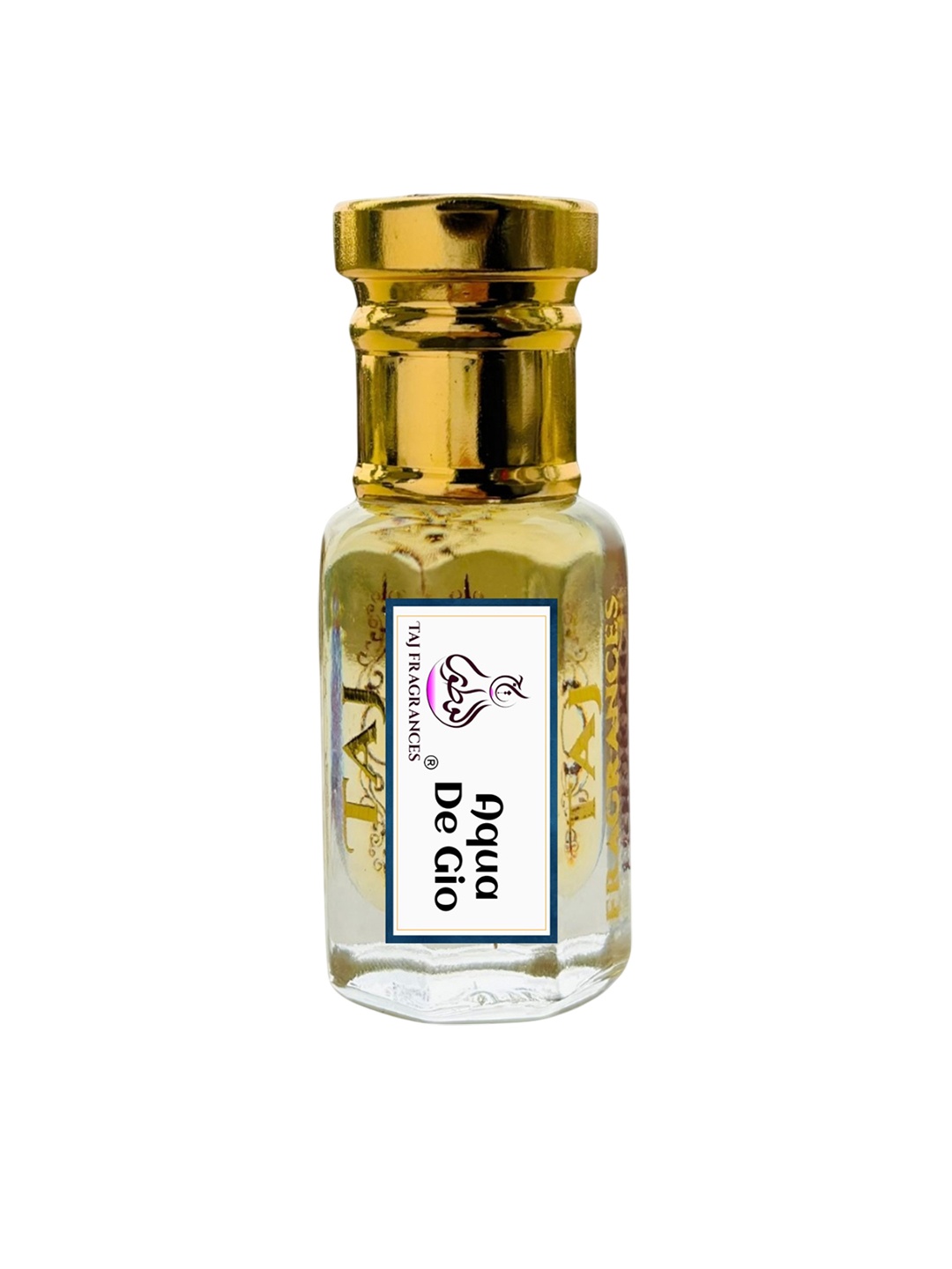 

Taj Fragrances Aqua Di Gio Non Alcoholic Long Lasting Attar - 6 ml, Gold