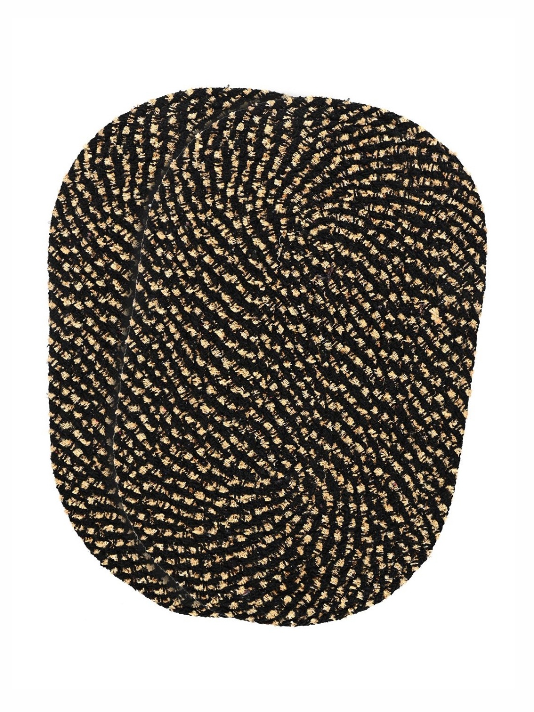 

Aura Black & Beige 2 Pieces Textured Cotton Doormats