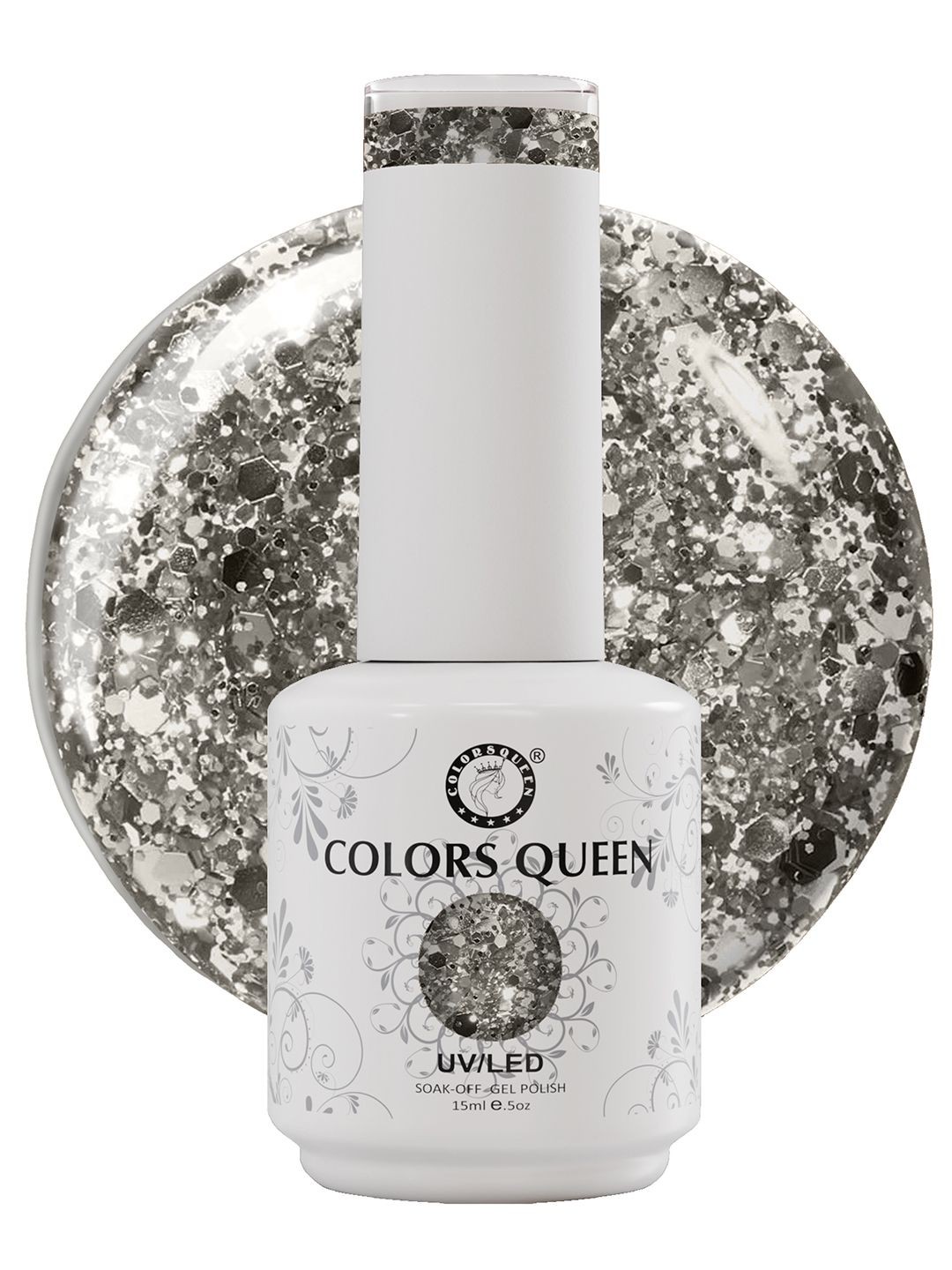 

Colors Queen UV LED Soak Off Gel Polish - 15 ml - Shade - 235, Grey