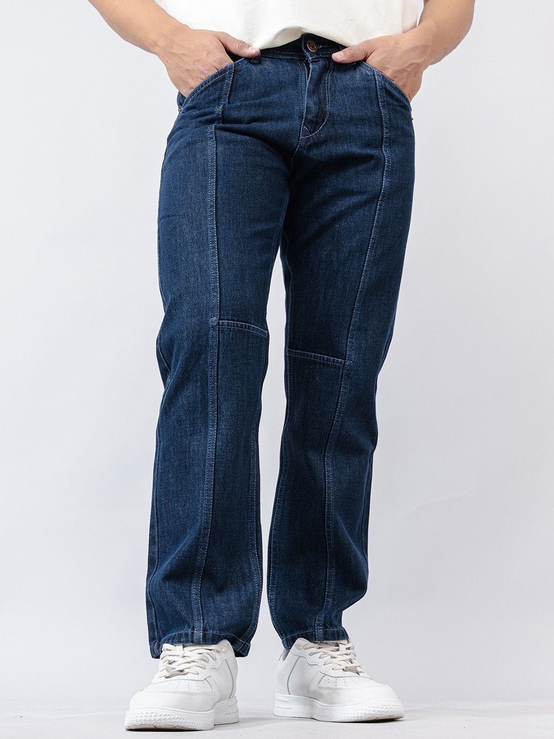 

Tistabene Men Cotton Straight Fit Stretchable Jeans, Blue