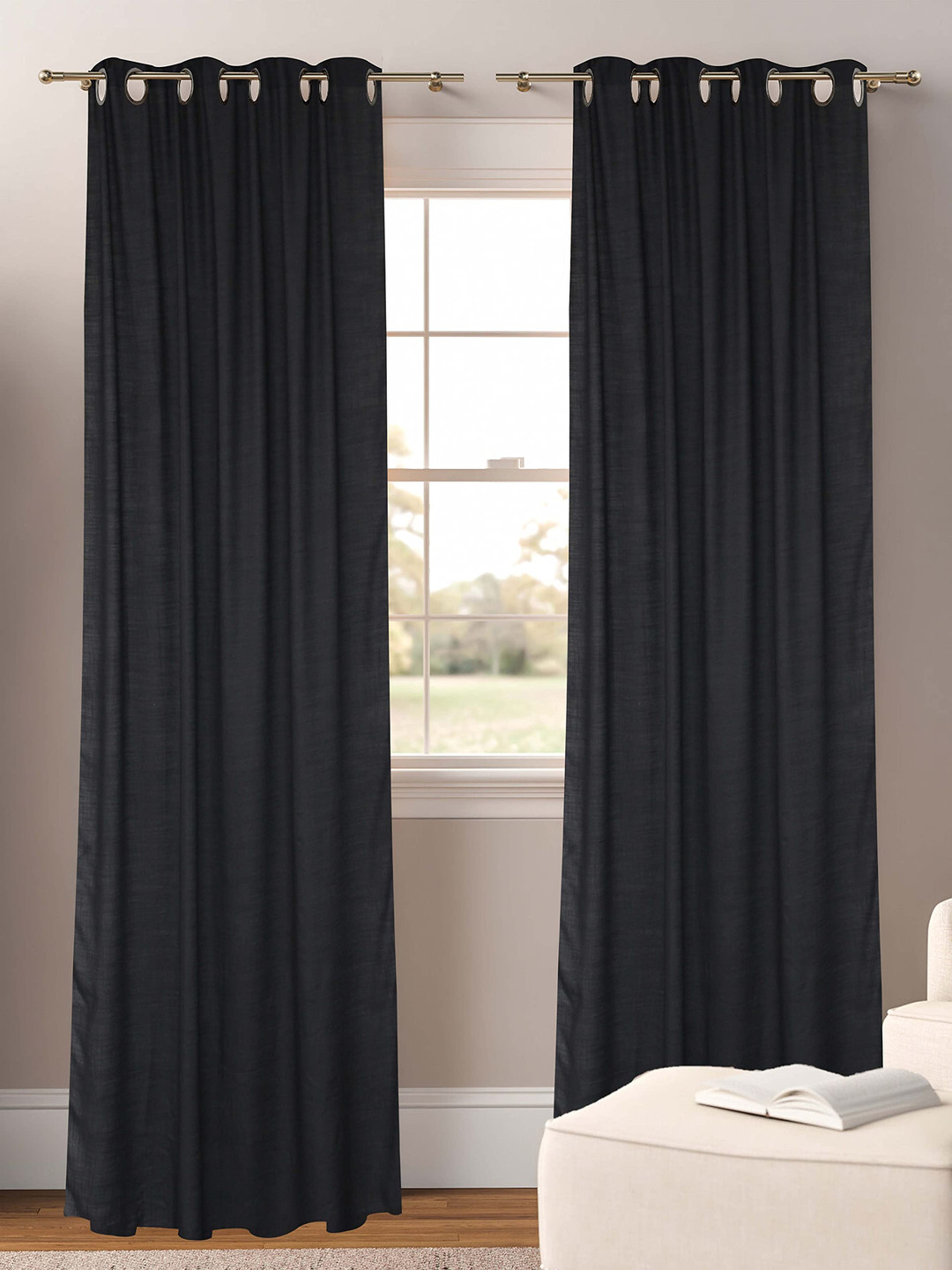 

Dekor World Multicoloured Set of 2 Sheer Window Curtain, Multi
