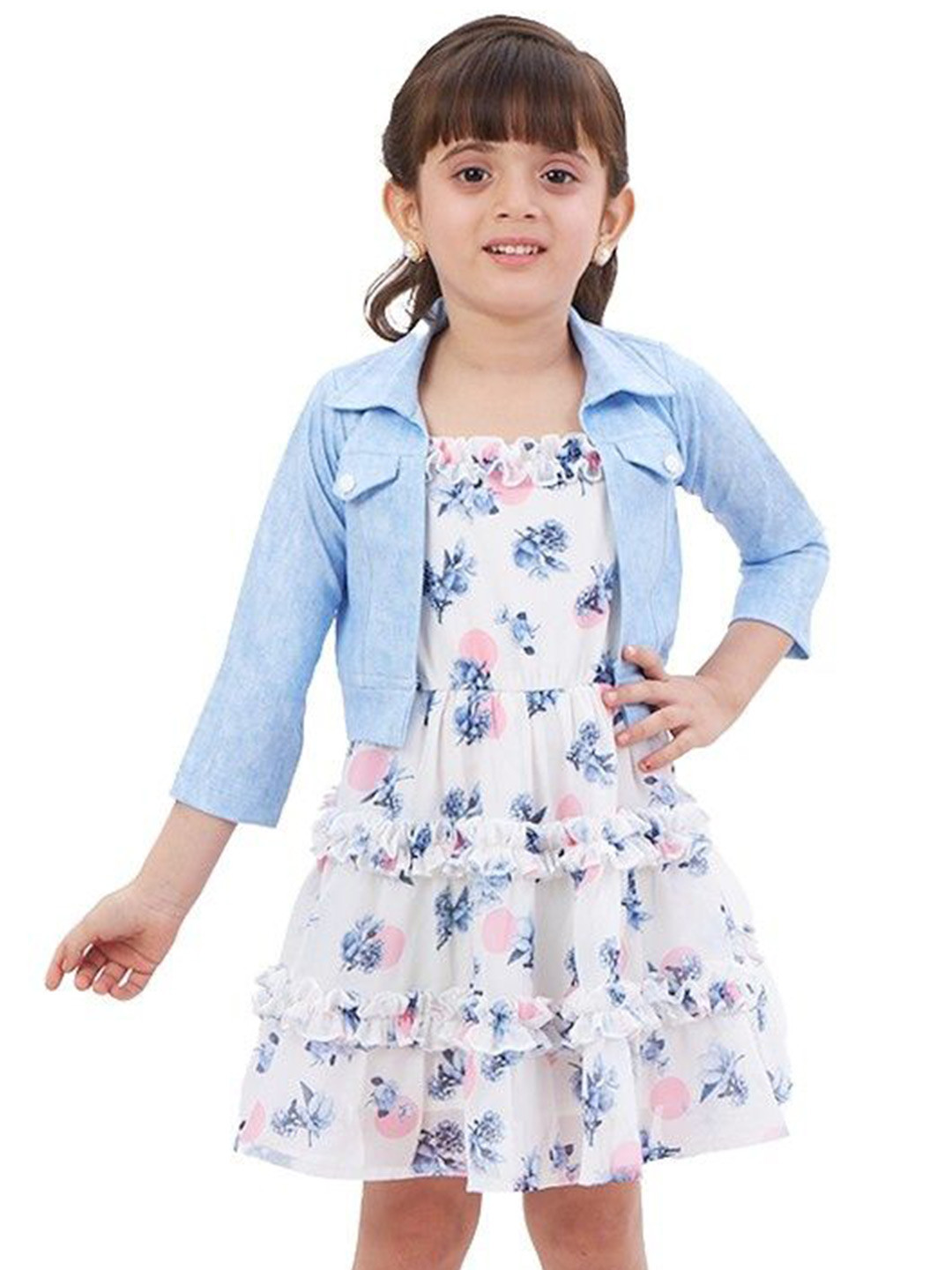 

BAESD Floral Fit & Flare Dress, Blue