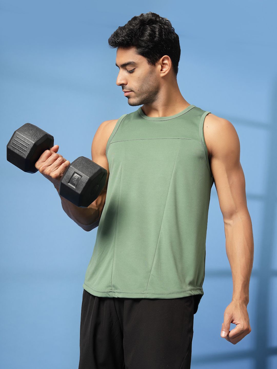 

CHKOKKO Men T-shirt, Green