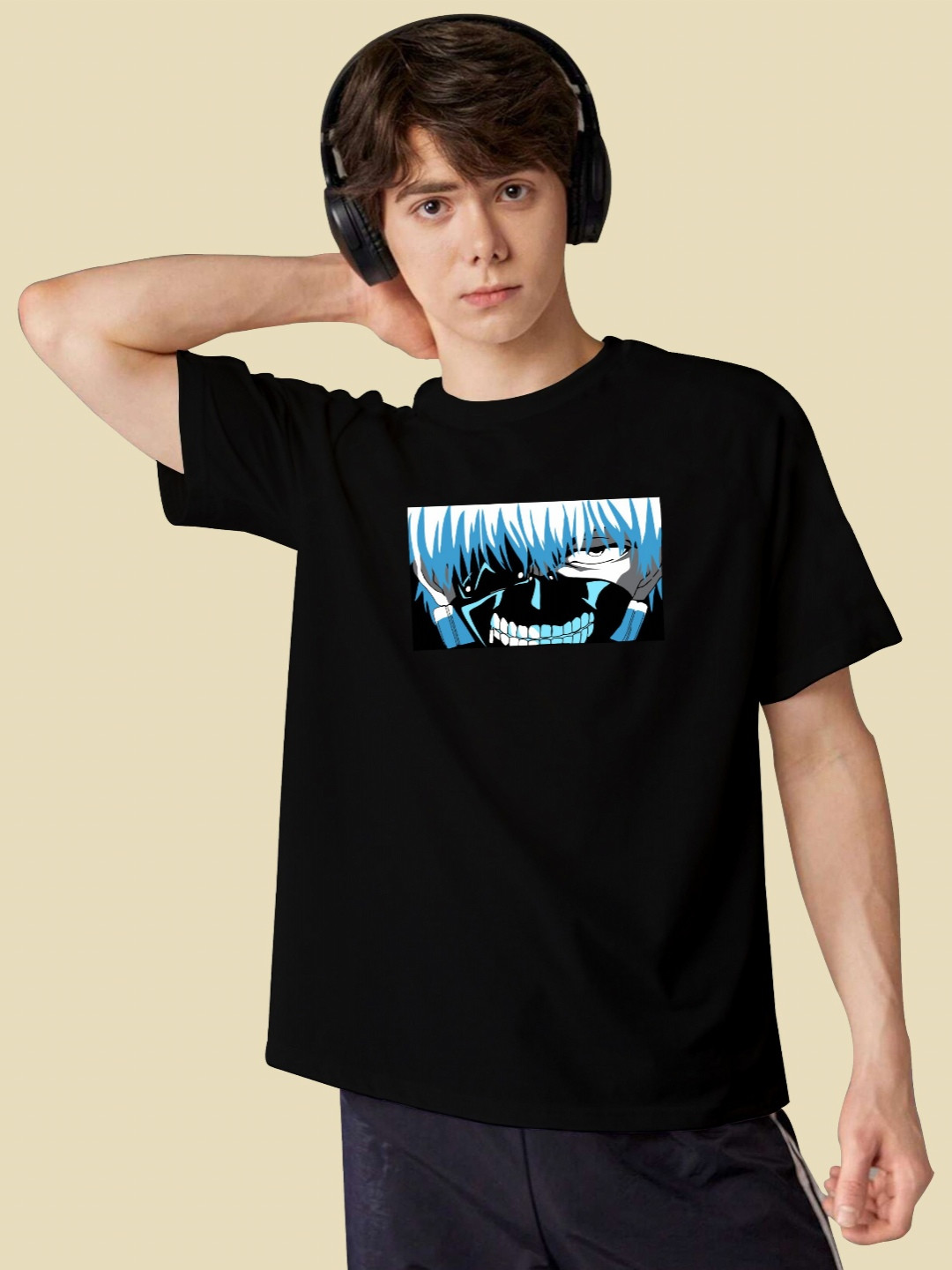 

BAESD Boys Printed T-shirt, Black