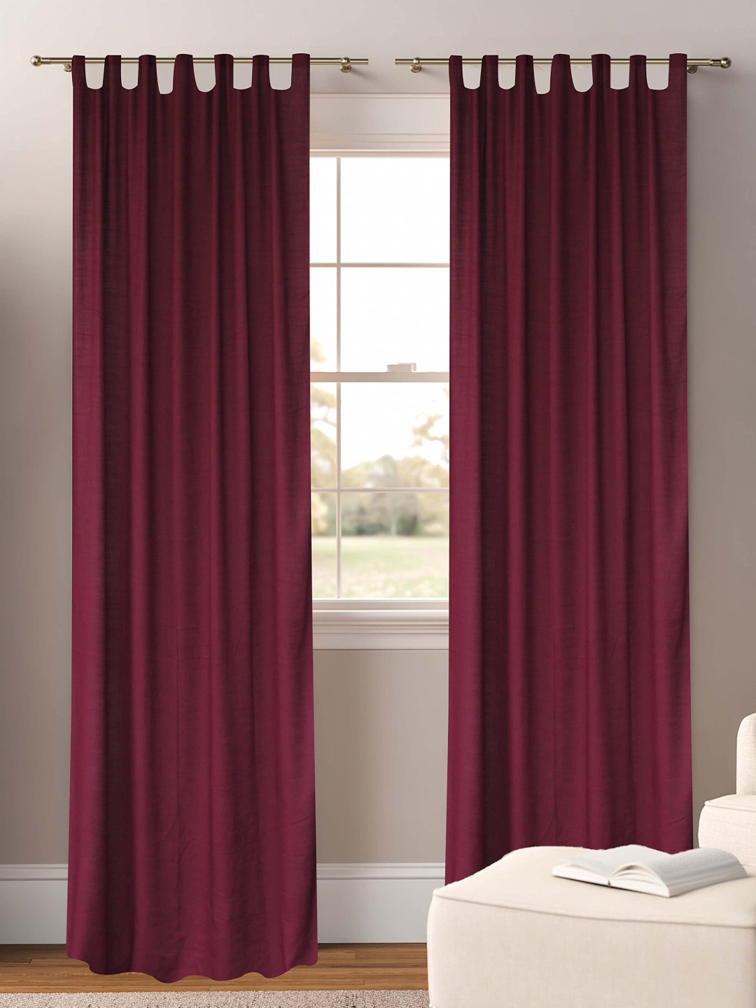 

Dekor World Multicoloured Set of 2 Sheer Long Door Curtain, Multi