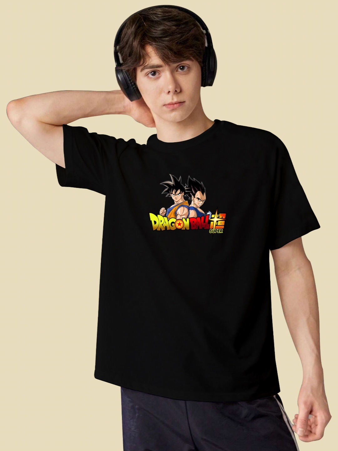

BAESD Boys Printed T-shirt, Black
