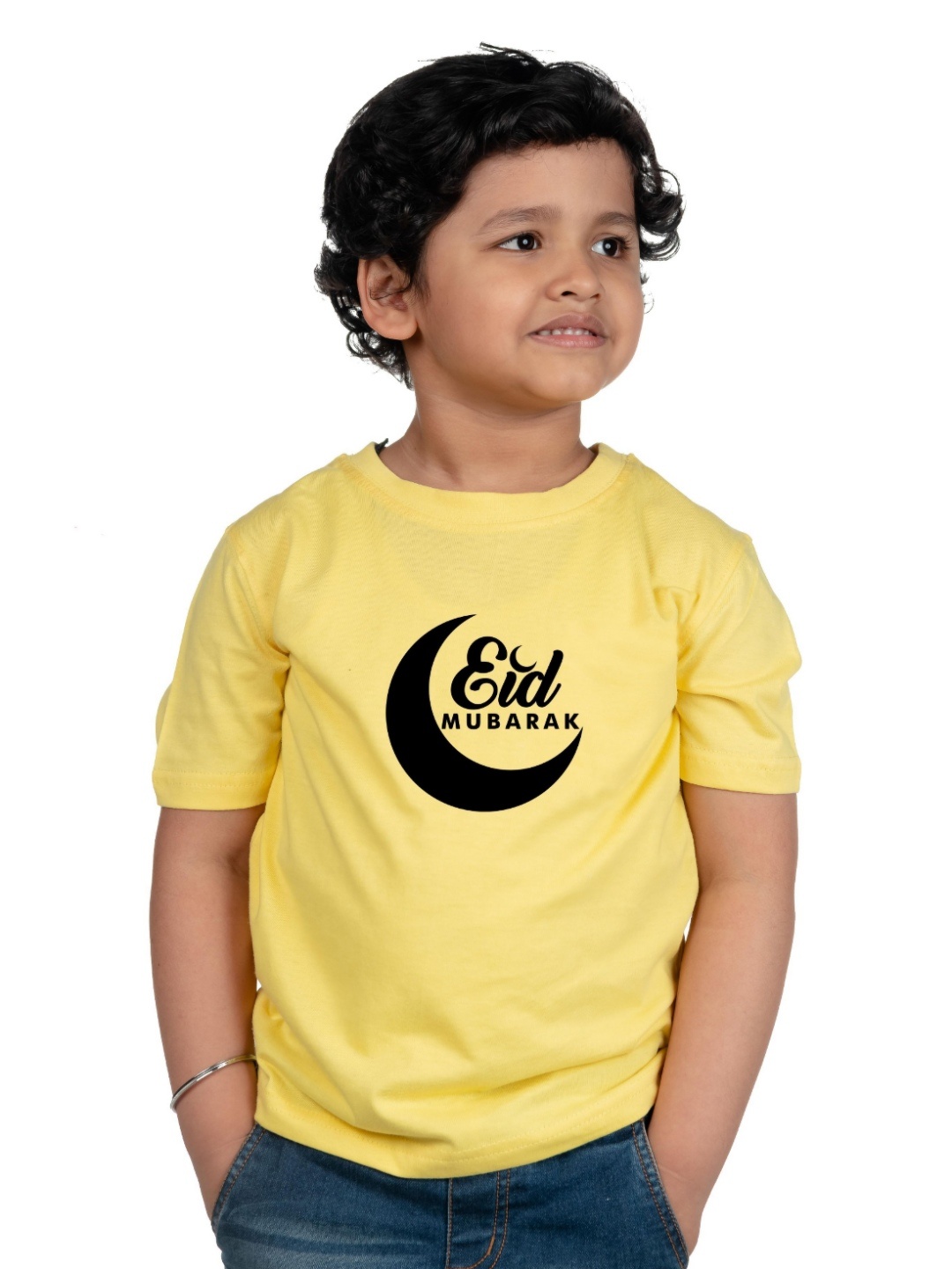 

Chombooka Kids Typography Printed Applique T-shirt, Yellow