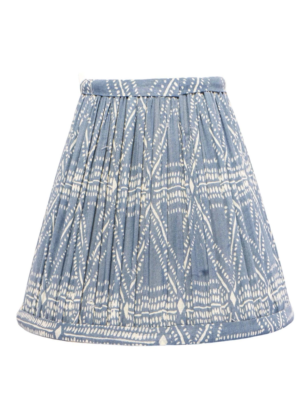 

Lampenschirm India Blue Printed Cotton Frustum Shaped Lampshade