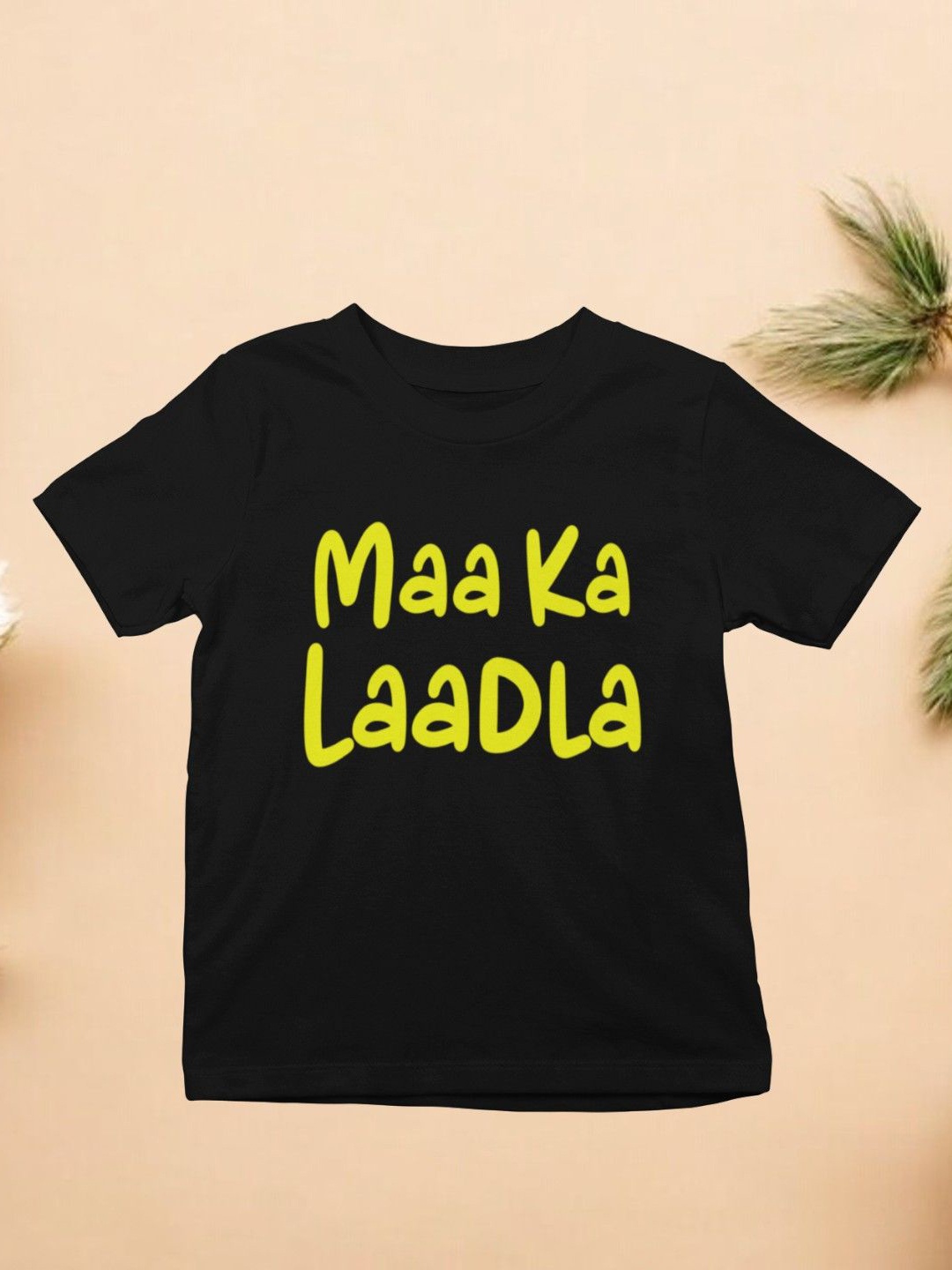 

YK X First Laugh Boys Printed T-shirt, Black