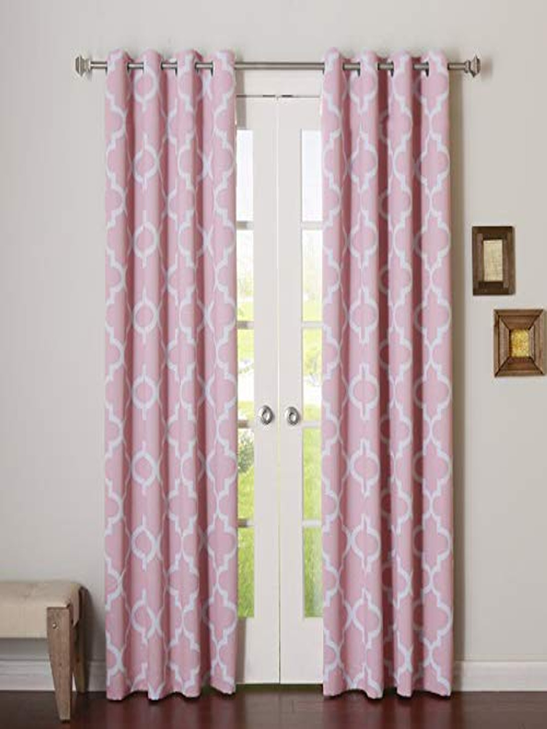 

Dekor World Multicoloured Set of 2 Long Door Curtain, Multi