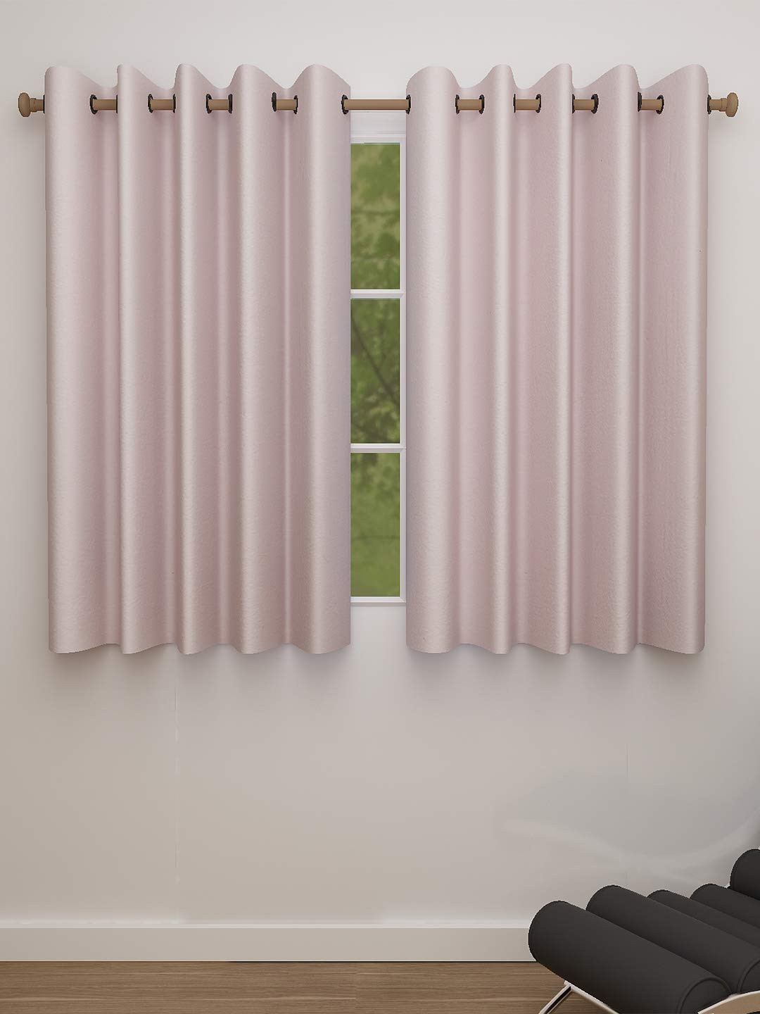 

Dekor World Multicoloured Set of 2 Window Curtain, Multi