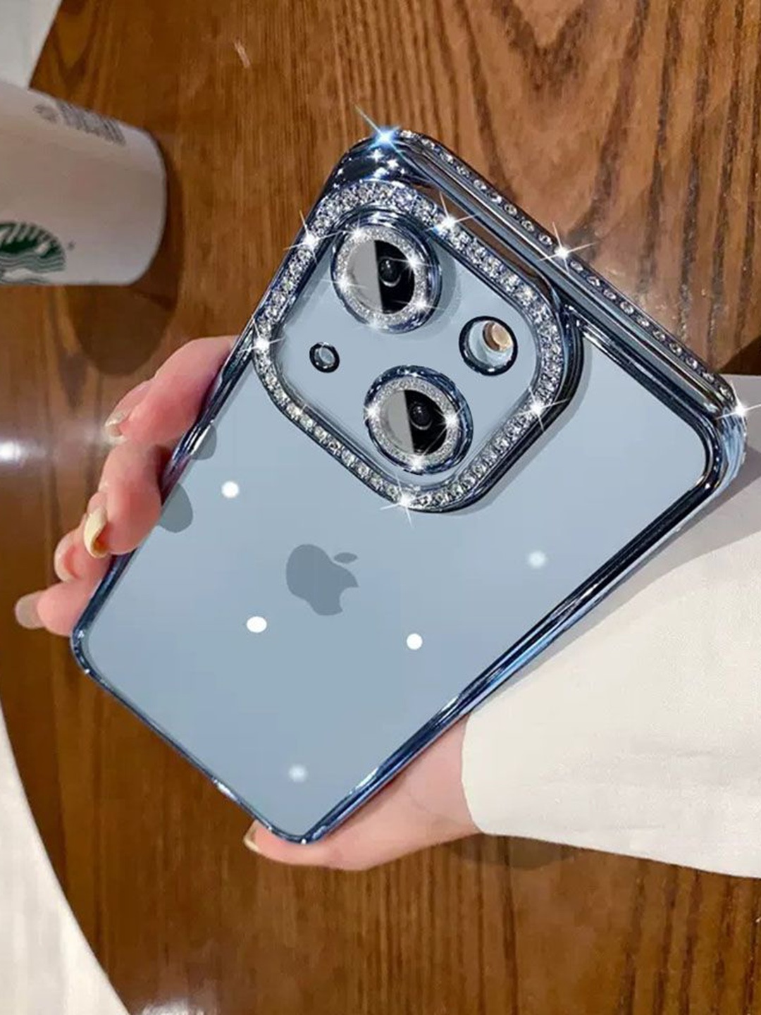 

Luxury Kase Quirky Printed iPhone 15 Back Case Mobile Accessories, Blue