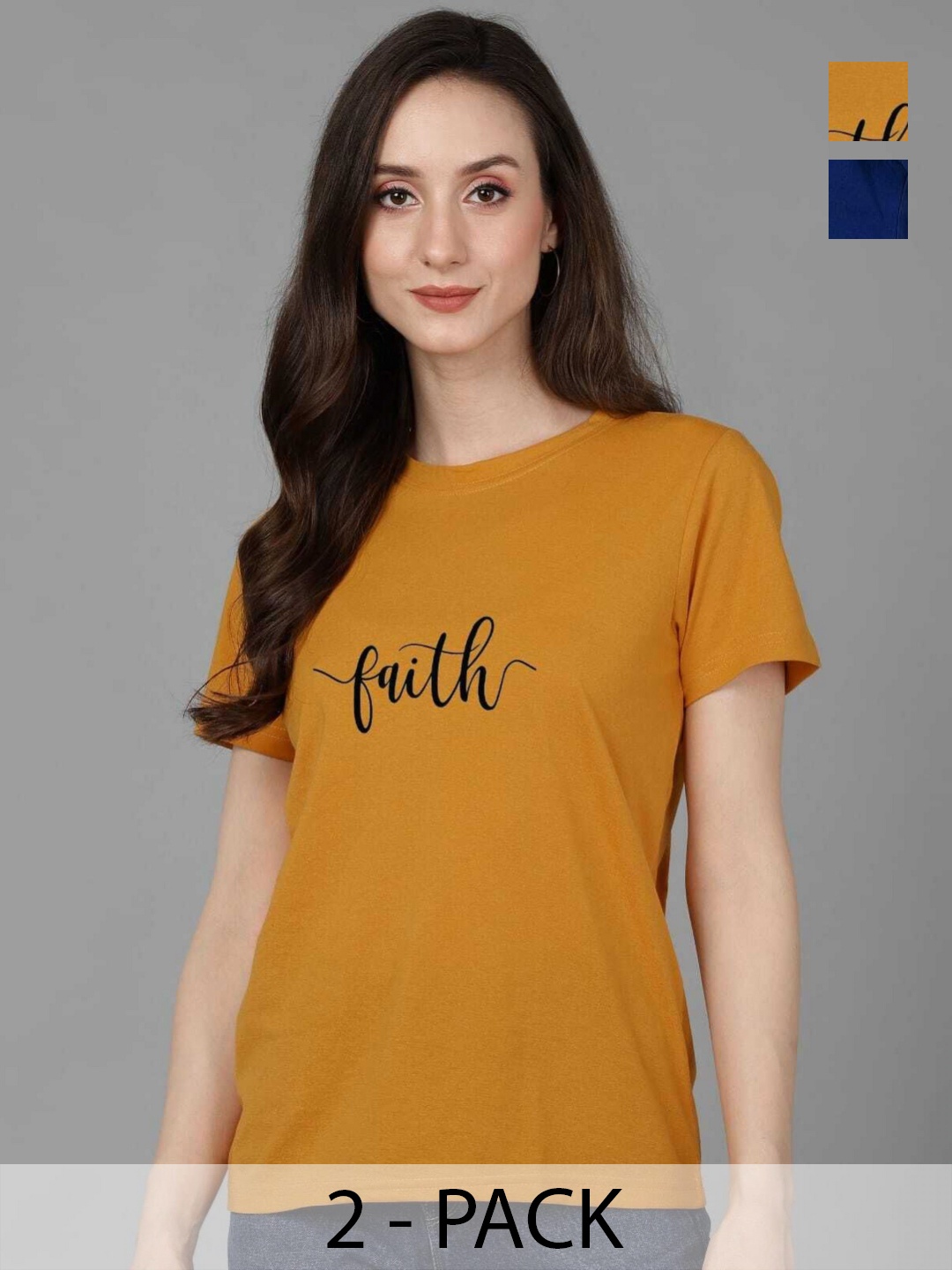 

Adyavastram Women Printed T-shirt, Multi