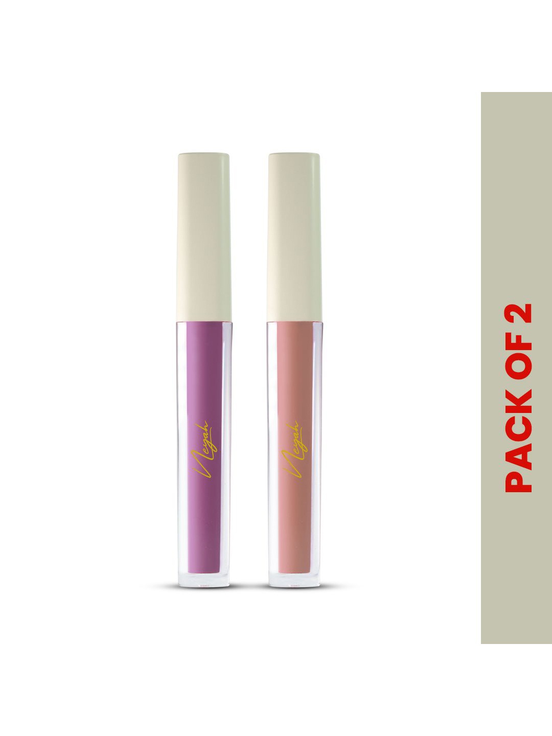 

Neyah Set Of 2 Matte Slay Liquid Lipsticks 1.5ml Each - Glamarous 114 & Sweet Pout 116, Purple