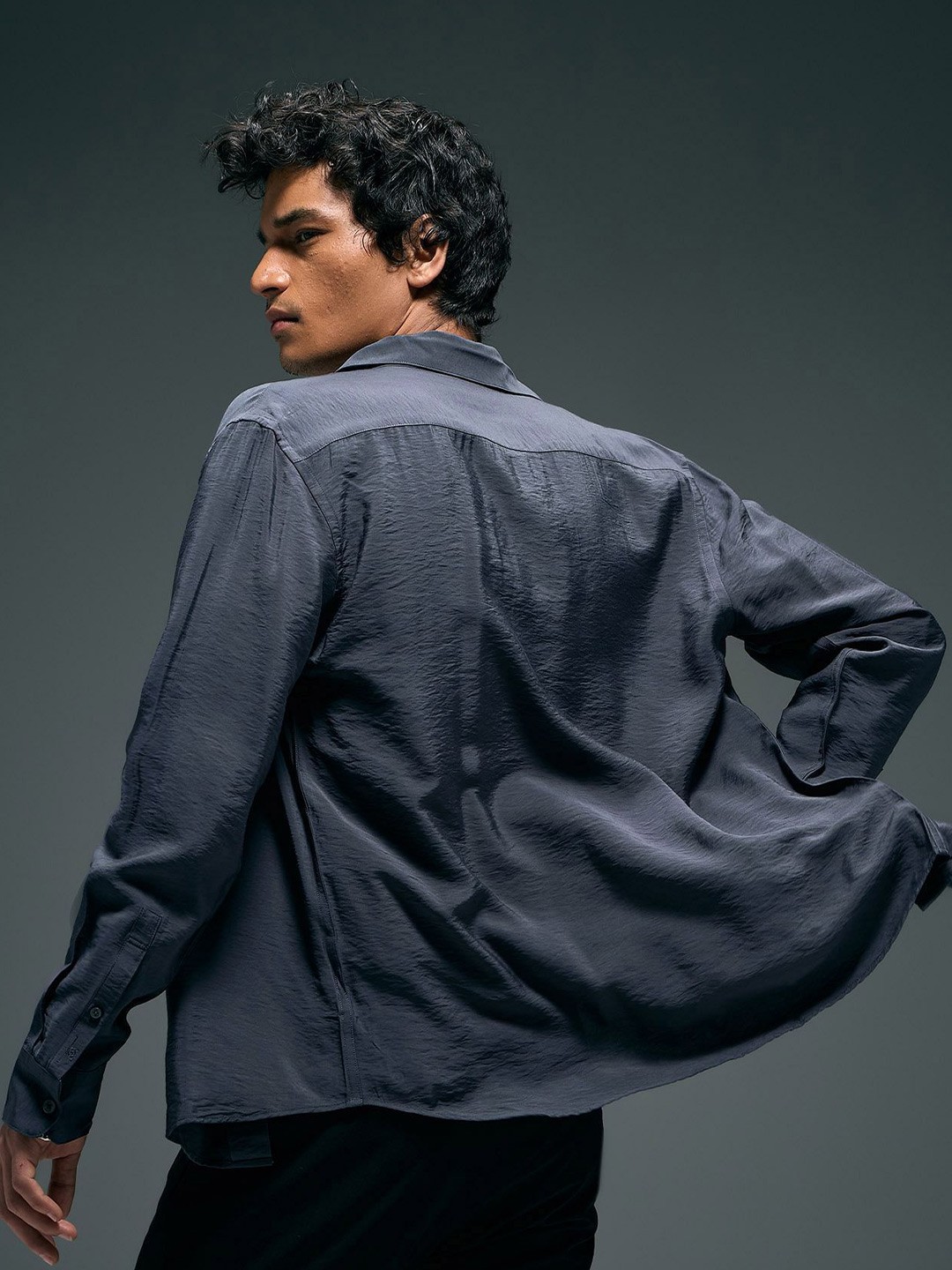 

Flying Machine Men Classic Opaque Casual Shirt, Grey