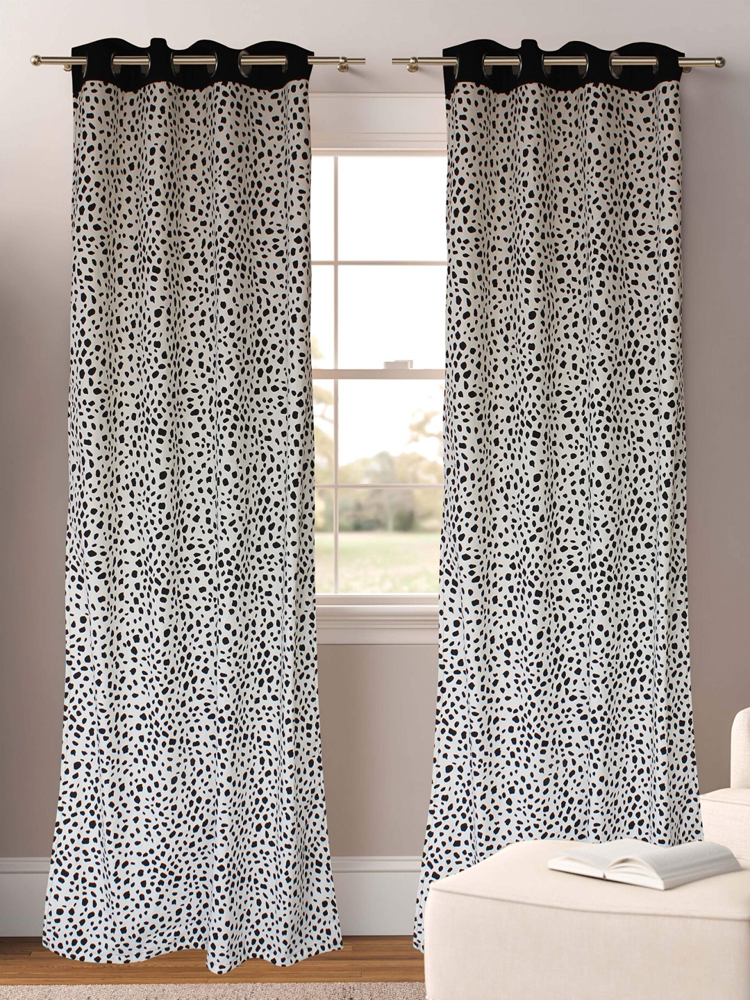 

Dekor World Multicoloured Set of 2 Geometric Long Door Curtain, Multi