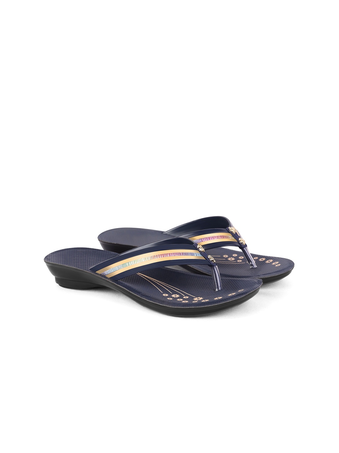 

PENNEN Women Open Toe Flats, Blue