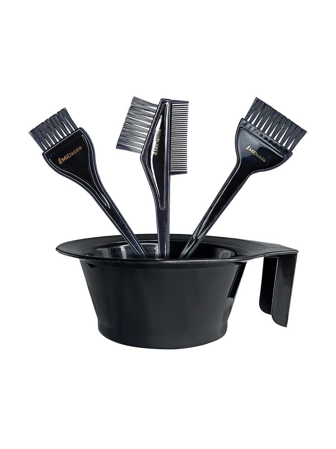 

Omidazzle Set Of 4 Professional Hair Coloring Dyeing Kit Brush With Bowl MIAE00013 - Black