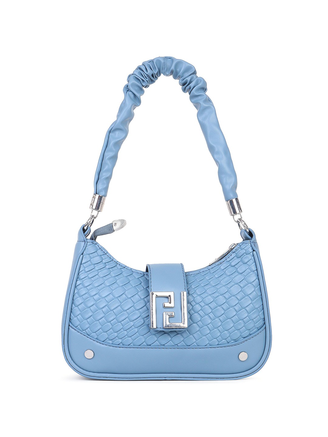 

Pramadda Pure Luxury PU Half Moon Sling Bag, Blue