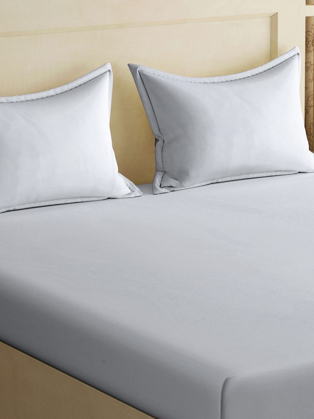 

Myntra Elegant Homes Light Grey 300 TC Double King Bedsheet Set 2.50 m x 2.20 m