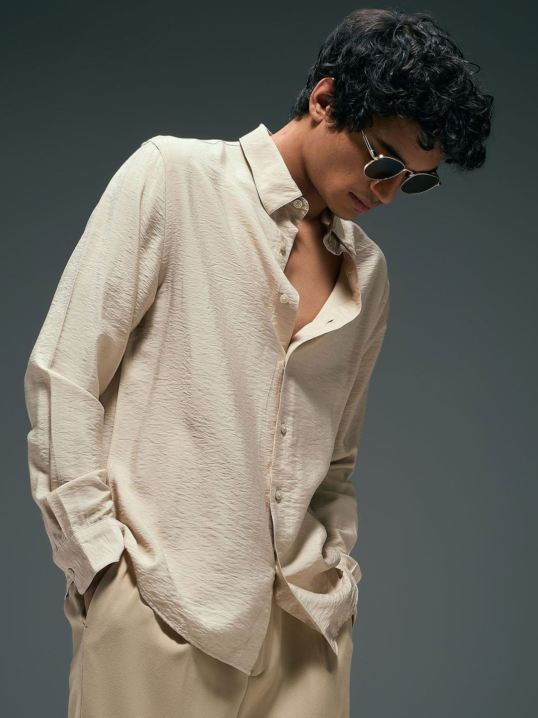 

Flying Machine Men Classic Opaque Casual Shirt, Brown