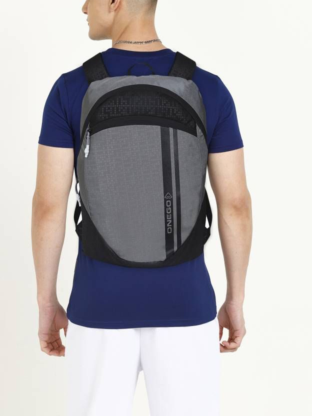 

ONEGO Men Backpack with Compression Straps, Grey