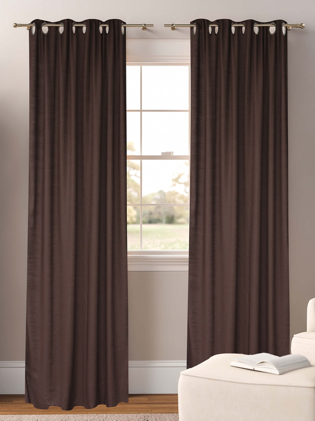 

Dekor World Multicoloured Set of 2 Sheer Door Curtain, Multi