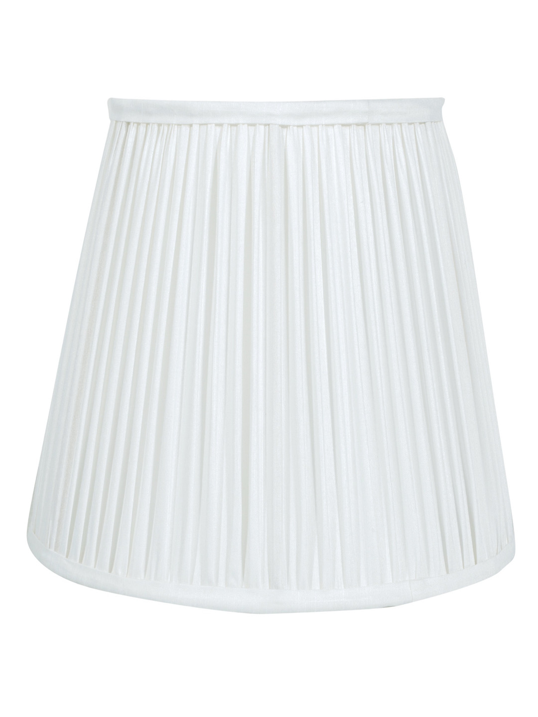

Lampenschirm India White Cotton Frusturical Shaped Lampshade
