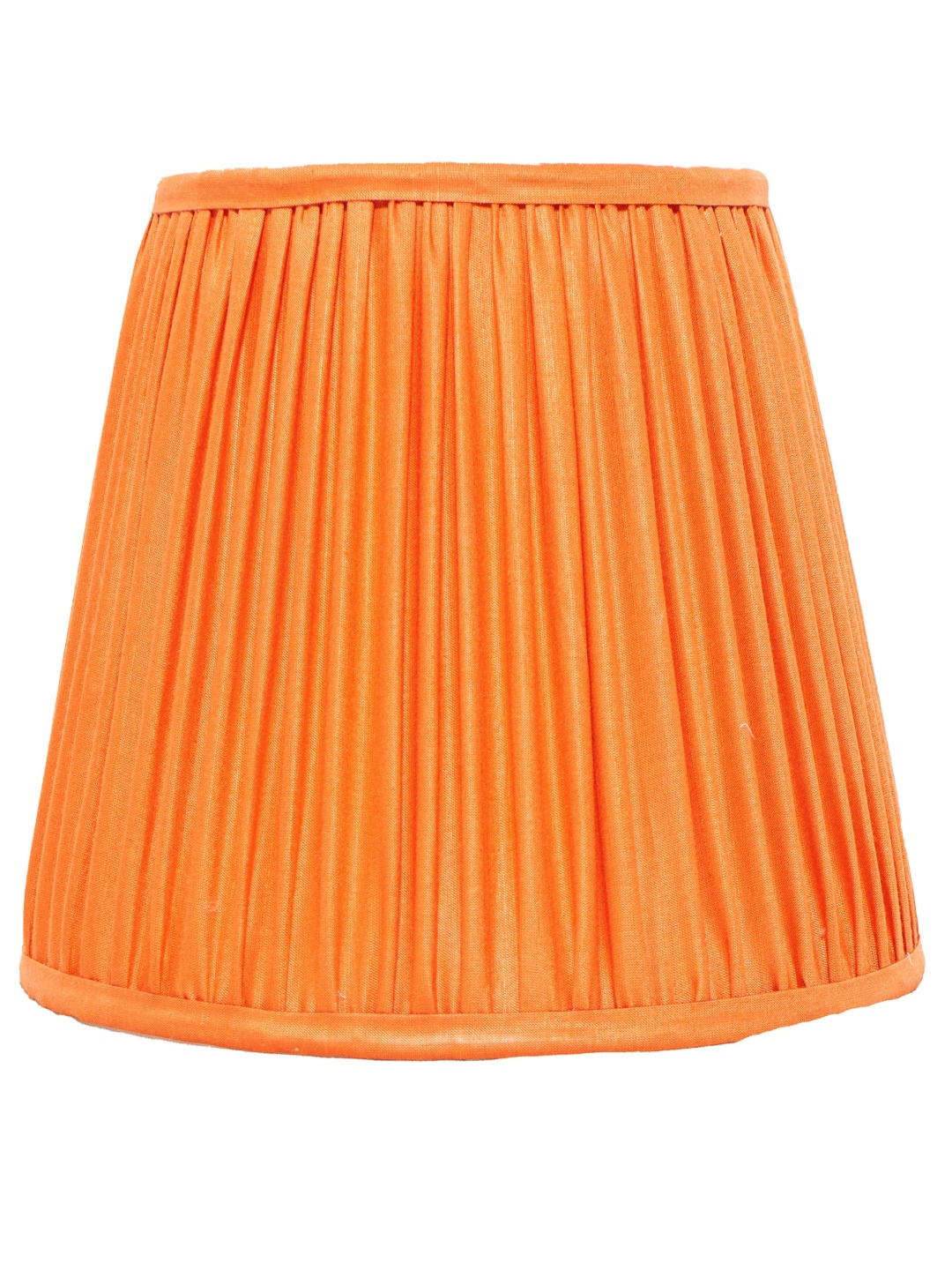 

Lampenschirm India Orange-Colored Silk Straight Empire Premium Soft Back Lampshade