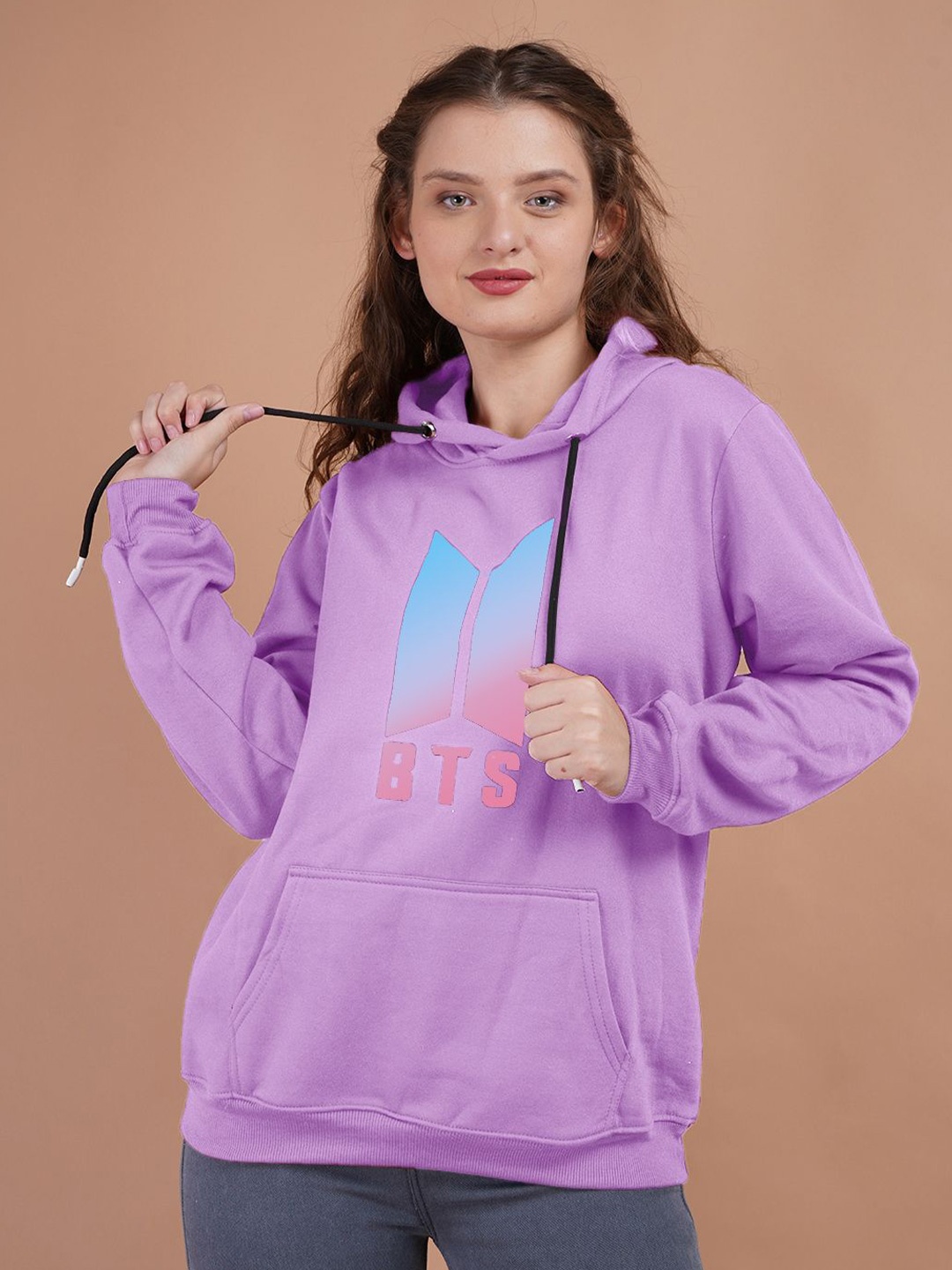 

Lugo Women Hooded Pullover Sweatshirt, Lavender