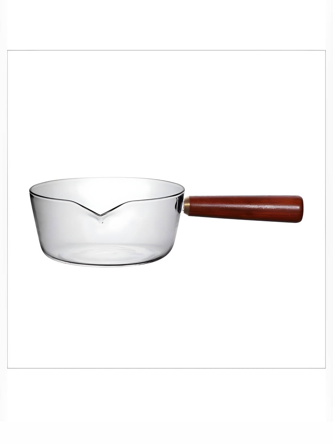 

The Better Home Transparent & Brown Dishwasher Safe Glass SaucPan 1L