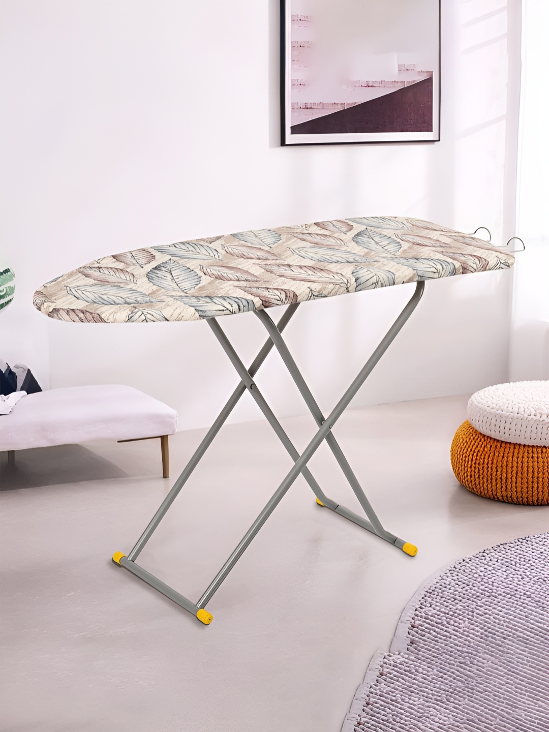 

Aura Brown & Blue Printed Adjustable & Foldable Iron Stand
