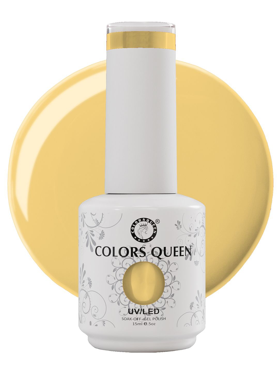

Colors Queen UV/LED Soak Off Long Wearing Gel Polish 15ml - Shade 186, Yellow