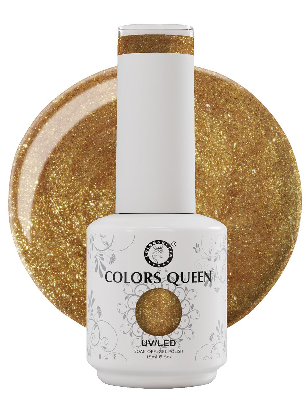 

Colors Queen UV LED Soak Off Gel Polish - 15 ml - Shade - 233, Gold
