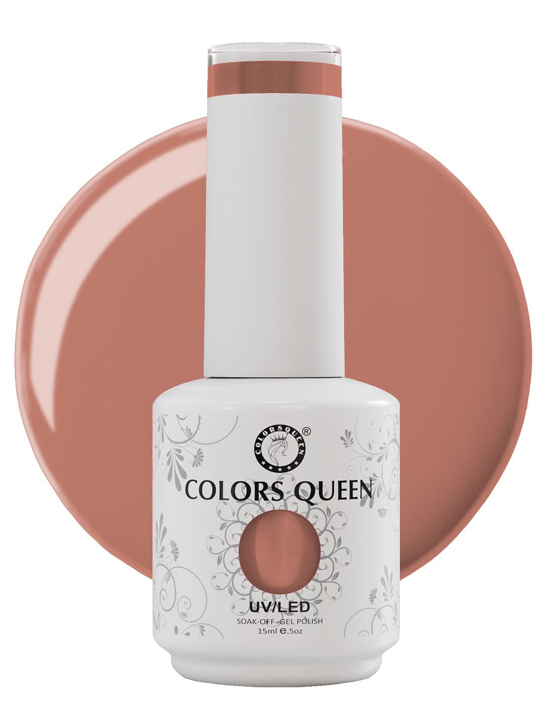 

Colors Queen UV/LED Soak Off Long Wearing Gel Polish 15 ml - Shade 127, Nude