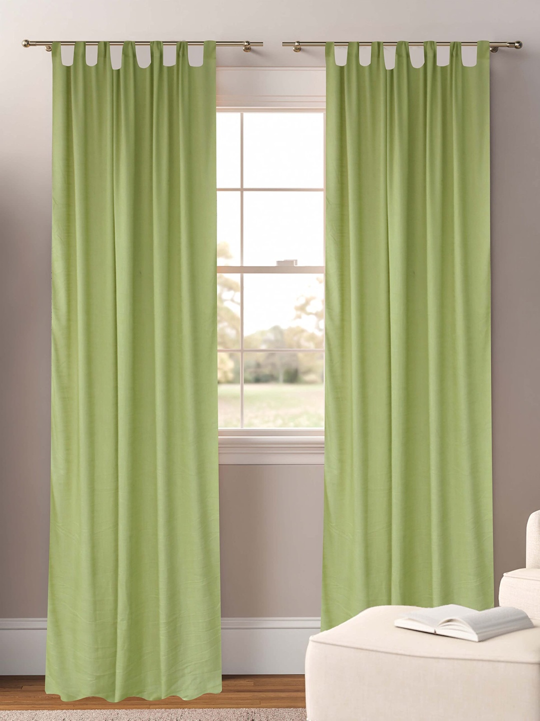 

Dekor World Multicoloured Set of 2 Sheer Long Door Curtain, Multi