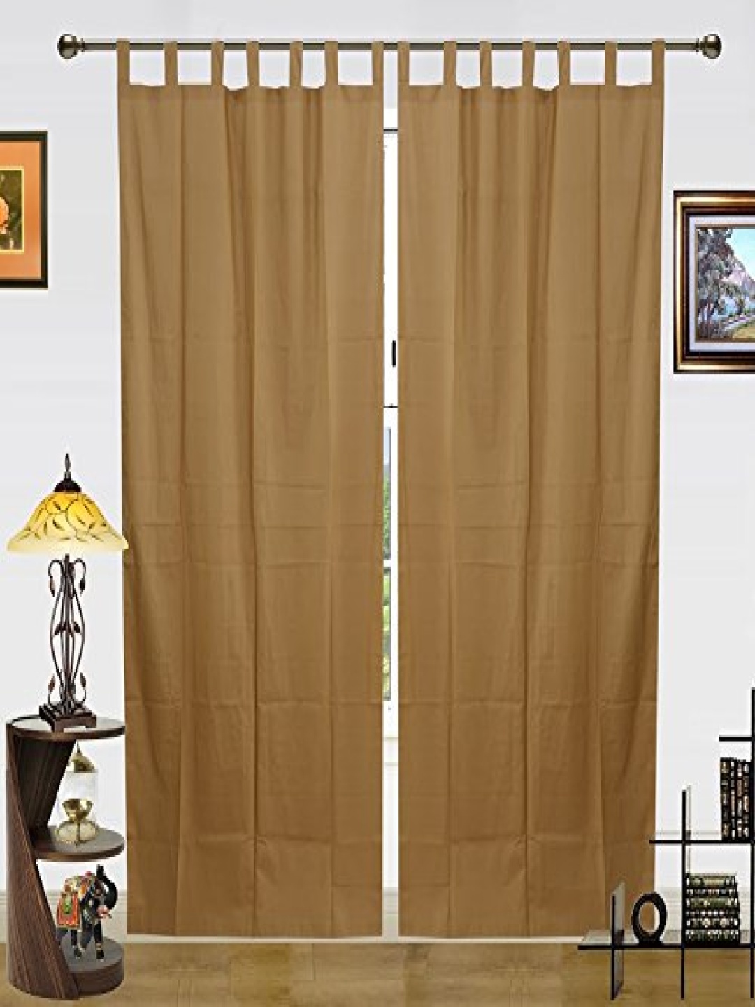 

Dekor World Multicoloured Set of 2 Long Door Curtain, Multi