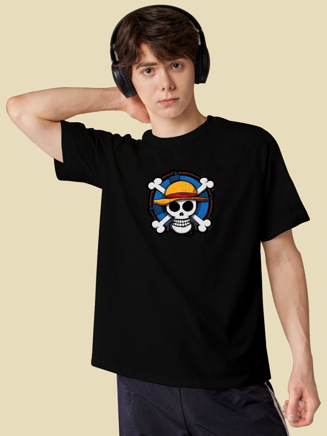 

BAESD Boys Printed T-shirt, Black