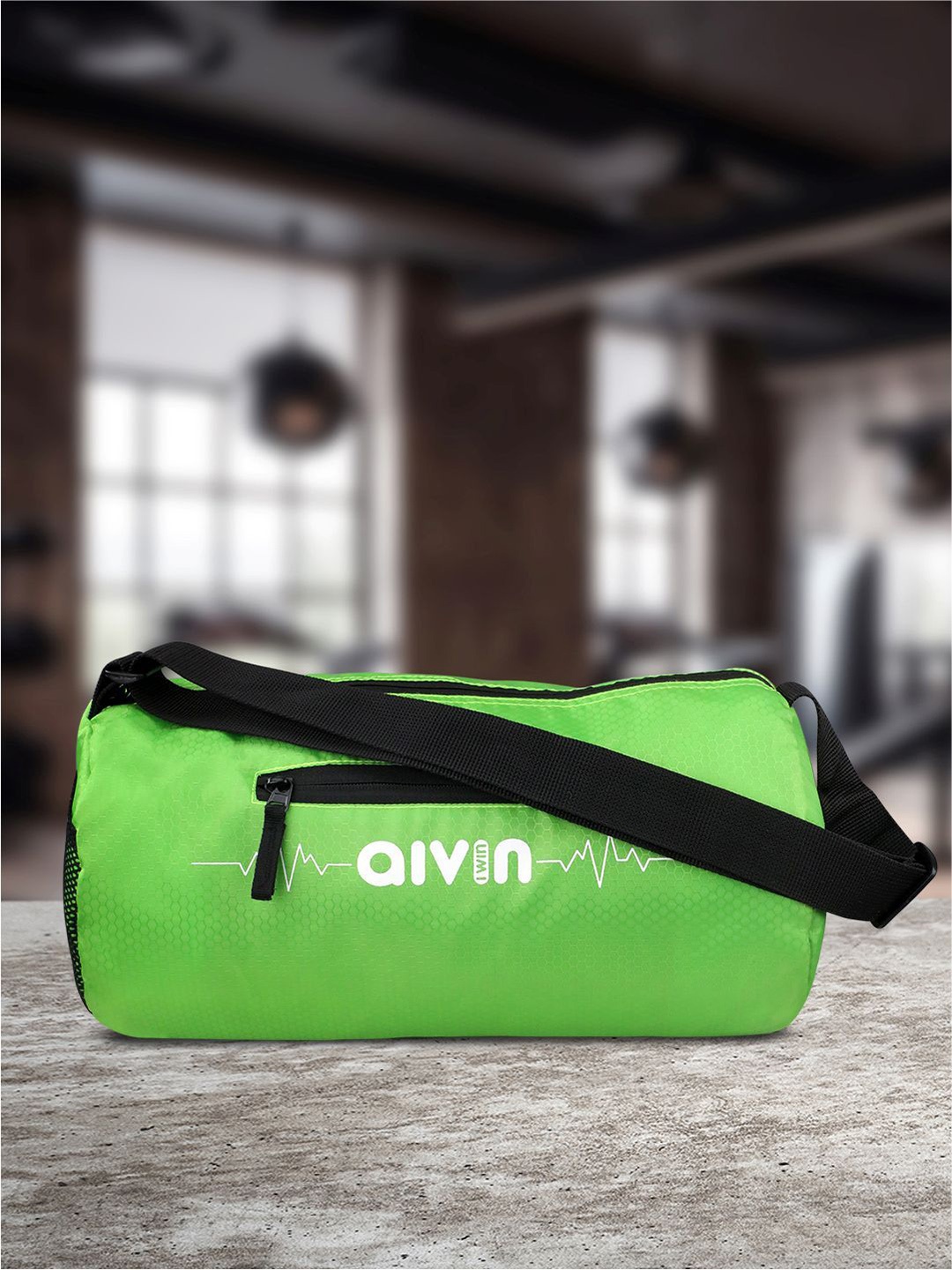 

Aivin Printed Small Sports Or Gym Duffel Bag With Shoulder Straps - 13 L, Green