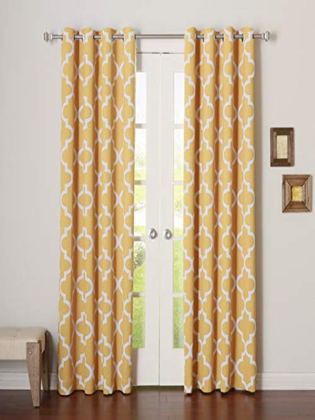 

Dekor World Multicoloured Set of 2 Long Door Curtain, Multi