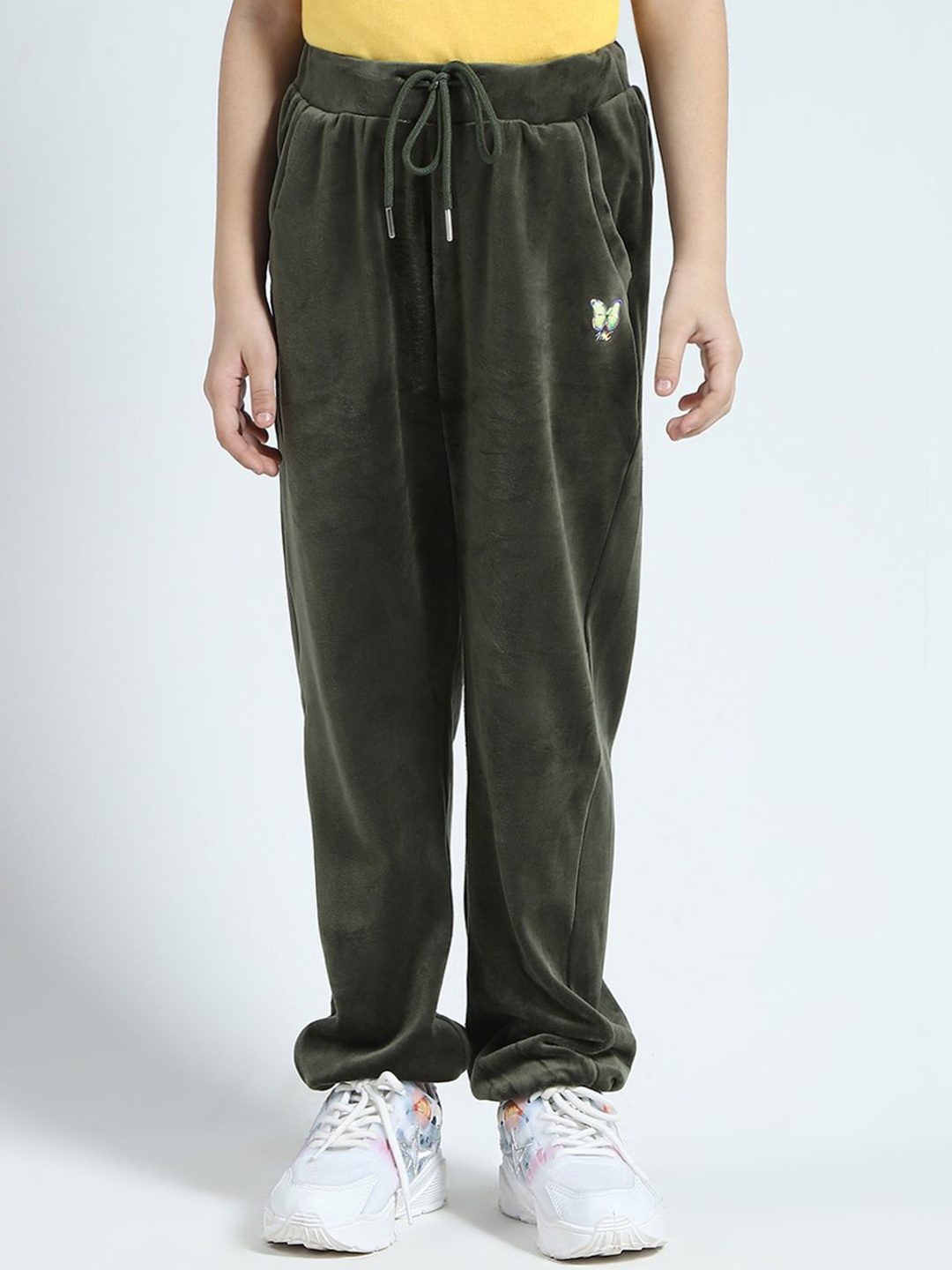 

Monte Carlo Girls Regular Fit Cotton Joggers, Olive