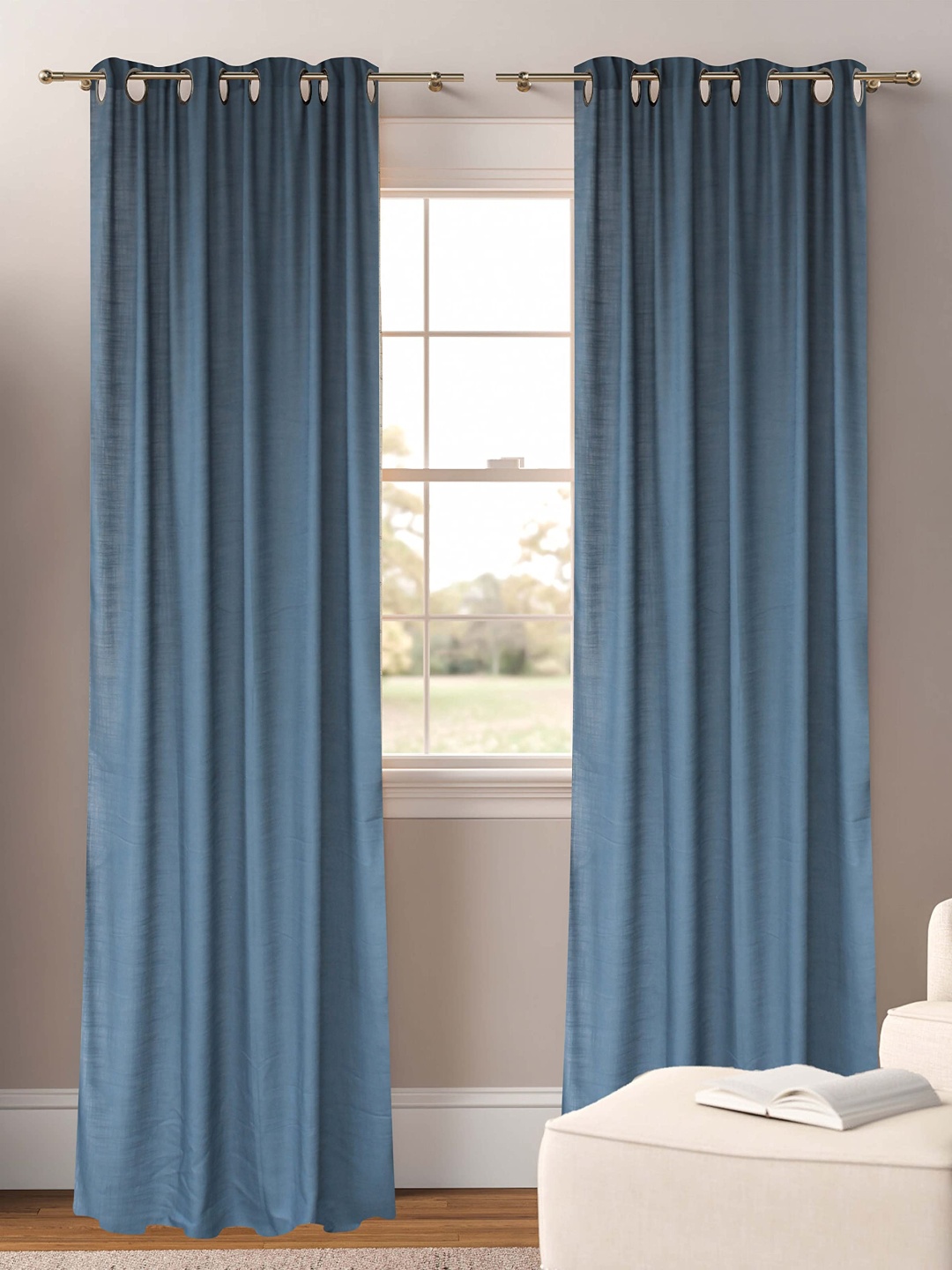 

Dekor World Multicoloured Set of 2 Sheer Door Curtain, Multi