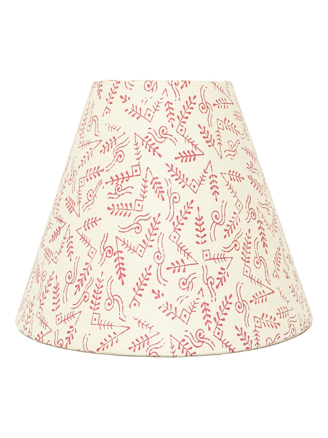 

Lampenschirm India Red & Beige Printed Cotton Contemporary Frustum Shaped Lampshade
