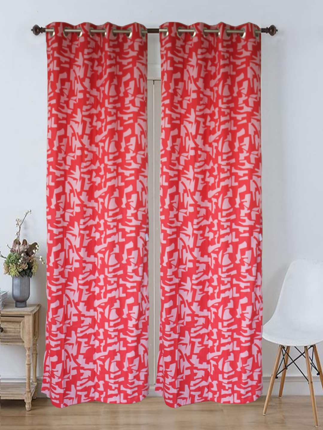 

Dekor World Multicoloured Set of 2 Door Curtain, Multi