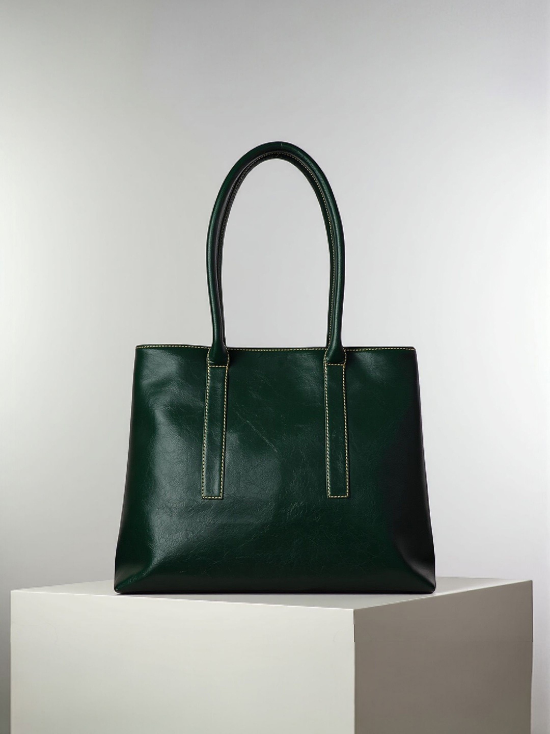 

Mast & Harbour PU Swagger Shoulder Bag with Tasselled, Green