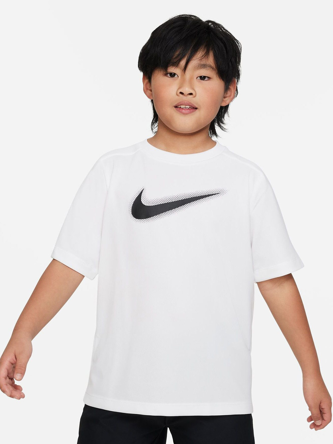 

Nike Multi Older Kids Boy Dri-FIT Graphic Training Top, White
