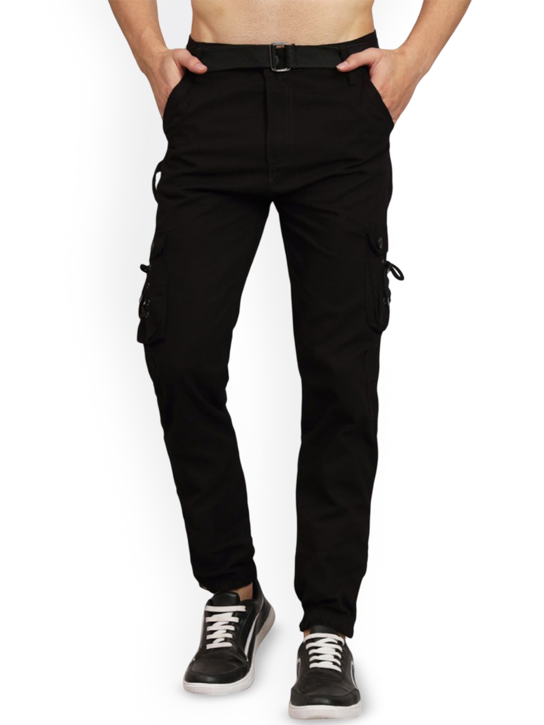 

COMFITS Men Classic Cargos Trousers, Black