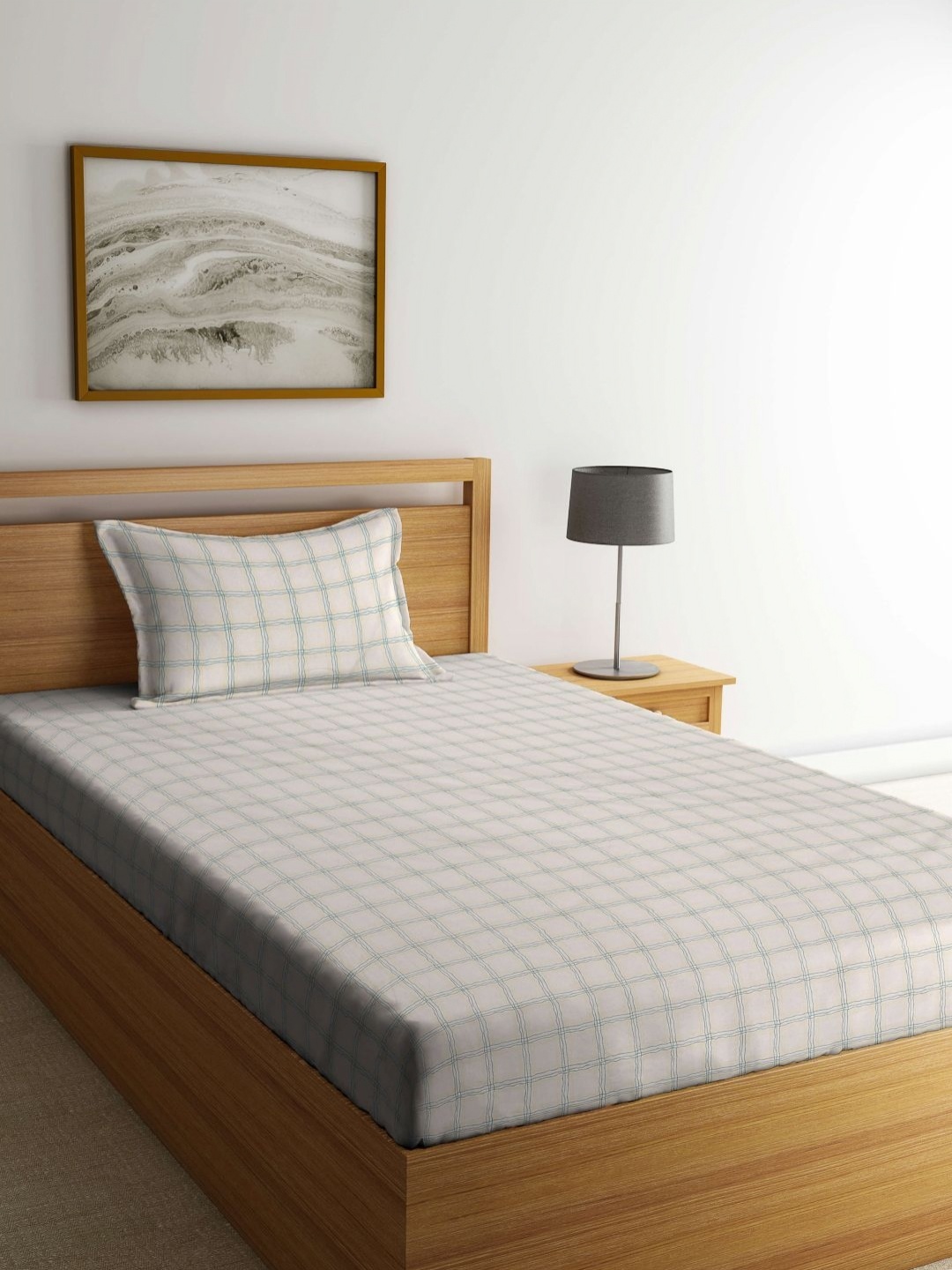 

Myntra Elegant Homes Beige & Yellow Printed 300TC Single Bedsheet Set 2.25m x 1.50m