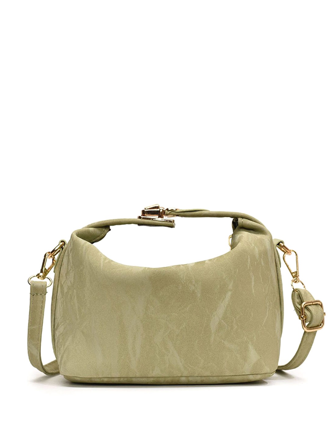

DressBerry PU Handheld Bag, Gold